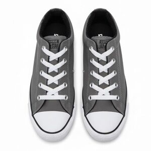 Converse Chuck Taylor Fleece Lined Low Top Sneakers Gray Kids 4